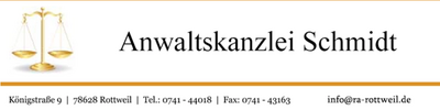 Logo Anwaltskanzlei Schmidt